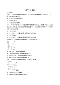 2021年中考化学专题训练第九单元溶液（附解析）