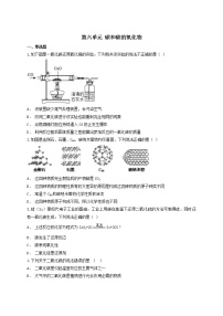 2021年中考化学专题训练第六单元碳和碳的氧化物（附解析）