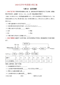 2020年中考化学真题分项汇编--专题20  流程图题（全国通用）