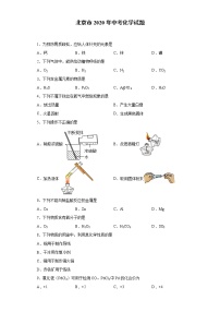 北京市2020年中考化学试题