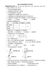 河南省焦作市中站区2020-2021学年九年级上学期期末考试化学试题（word版 含答案）