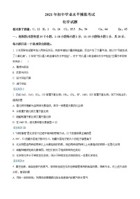 2021年山东省淄博市中考模拟化学试题