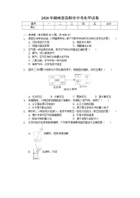 2020年湖南省岳阳市中考化学试卷