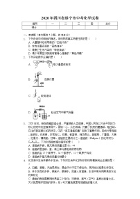 2020年四川省遂宁市中考化学试卷