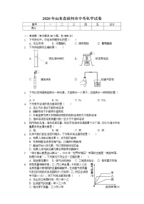 2020年山东省滨州市中考化学试卷