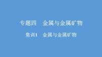 2021河南中考化学专题课件  专题4　集训1　金属与金属矿物