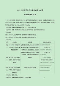 2021中考化学冲刺特训  特训08 练成学霸探究20题 (尖子生专用)