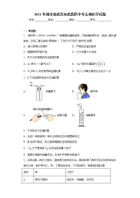 2021年湖北省武汉市武昌区中考五调化学试题（word版 含答案）