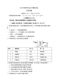 2021年山东省枣庄市5月中考化学试题（word版 含答案）