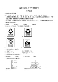 2021年广东省茂名市中考模拟联考化学试题（word版 含答案）