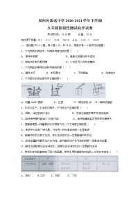 郑州外国语中学2020-2021学年下学期九年级阶段性测试化学试卷（含解析）