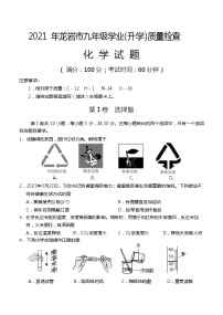 2021 年龙岩市九年级学业（升学）质量检查化学试题