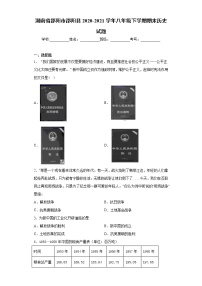 湖南省邵阳市邵阳县2020-2021学年八年级下学期期末历史试题（word版 含答案）