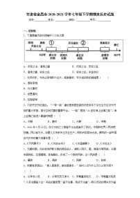 甘肃省金昌市2020-2021学年七年级下学期期末历史试题（word版 含答案）