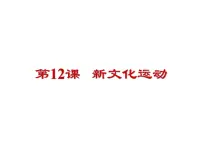 初中历史第12课 新文化运动图片ppt课件