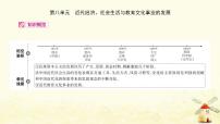 中考历史复习考点中国近代史第八单元近代经济社会生活与教育文化事业的发展课件