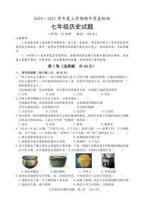 七上历史期中试题