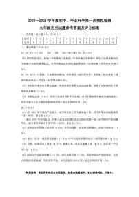 2021年江苏省徐州市中考一模历史试卷（word含答案）