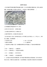 2021年浙江省丽水市中考历史试题（原卷+解析）