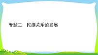 中考历史总复习线索串联专题二民族关系的发展优质课件PPT