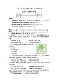 安徽省合肥市蜀山区2020-2021学年上学期期末统考八年级历史试题（word版 含答案）