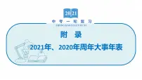 2022届初中历史一轮复习 附录2021年、2020年周年大事年表 课件