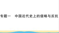 八年级历史上册期末专题复习一中国近代史上的侵略与反抗作业课件新人教版