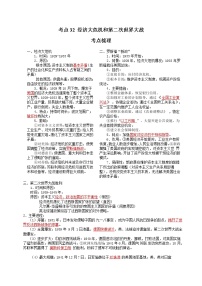 考点32 经济大危机和第二次世界大战（解析版）-2022年历史中考一轮过关讲练（部编版）学案