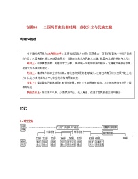 专题04  三国两晋南北朝时期： 政权分立与民族交融-中考历史一轮复习 知识点精讲+练习