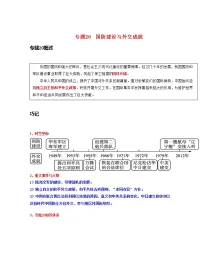 专题20 国防建设与外交成就-中考历史一轮复习 知识点精讲+练习