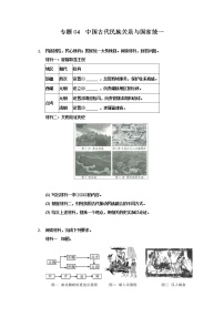 专题04  中国古代民族关系与国家统一-2022年中考历史复习之材料解析题专题专项突破