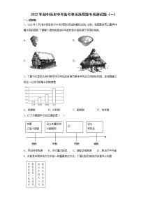 2022年内蒙古自治区初中历史中考备考单项选择题专项测试题（一）