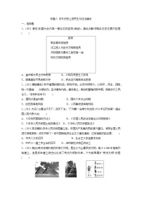 专题八中外历史上的民主与法治建设突破训练2022年山东中考历史(部编版)二轮复习