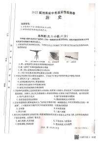 2022年河南省中考适应性检测历史试题（有答案）