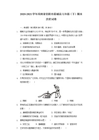 2020-2021学年河南省信阳市商城县七年级（下）期末历史试卷（含解析）