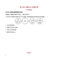 2022年山东省中考历史复习03《政权分立与民族汇聚》真题演练（含答案）