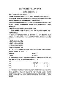 2022年深圳市初中毕业生学业考试历史全真模拟试卷（一）（含答案）