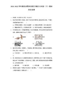 2021-2022学年湖北省鄂州市梁子湖区七年级（下）期末历史试卷（含解析）