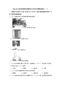 2022年云南省昭通市昭阳区中考历史模拟试卷（一）(含答案)