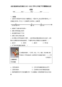 山东省滨州市无棣县2021-2022学年七年级下学期期末历史试题(含答案)