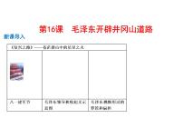 初中历史第16课 毛泽东开辟井冈山道路课文ppt课件