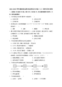 湖南省岳阳市岳阳县2022-2023学年部编版九年级上学期期中历史试卷 (含答案)