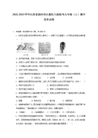 2022-2023学年江苏省扬州市江都区八校联考九年级（上）期中历史试卷（含解析）