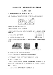 江西省南昌大学附属中学红谷滩分校2022-2023学年九年级上学期期中历史试题