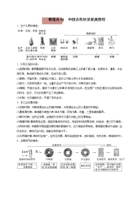 易错点01  中国古代经济发展历程-备战最新中考历史考试易错题