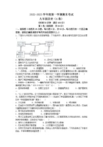 山东省枣庄市山亭区第六实验学校2022-2023学年九年级上学期期末历史试题