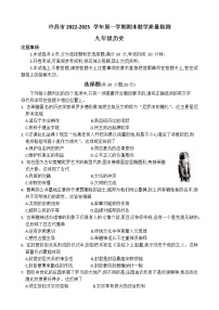 河南省许昌市2022-2023学年九年级上学期期末历史试题(含答案)