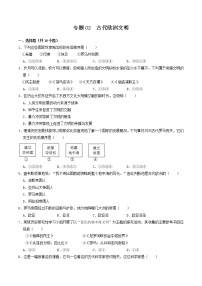 初中历史中考复习 专题02  古代欧洲文明（测试）（原卷版）