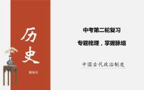 初中历史中考复习 专题01 中国古代政治制度史-2020年中考历史二轮复习考点讲练课件（部编版）