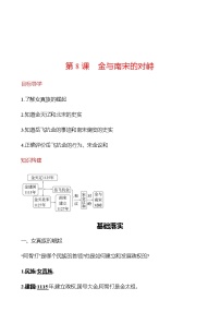 人教部编版七年级下册第二单元 辽宋夏金元时期：民族关系发展和社会变化第8课 金与南宋的对峙巩固练习